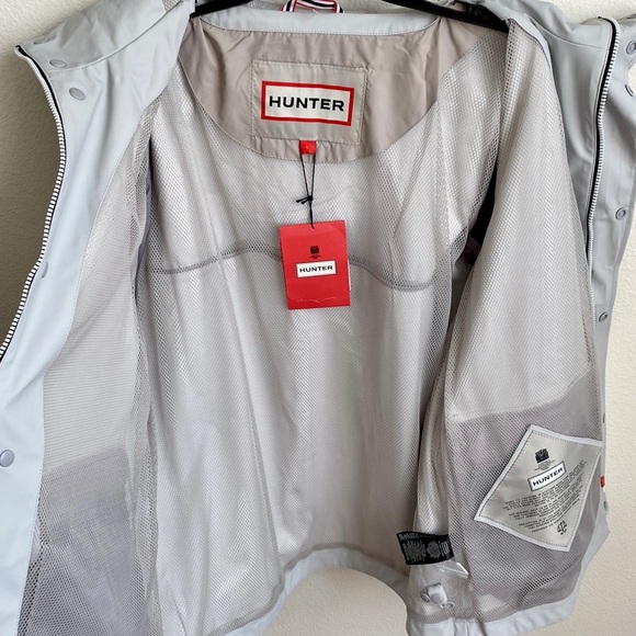 NWT🍁HUNTER Mens’ Original Rain Jacket Patter Gray-Size Large - Picture 7 of 16